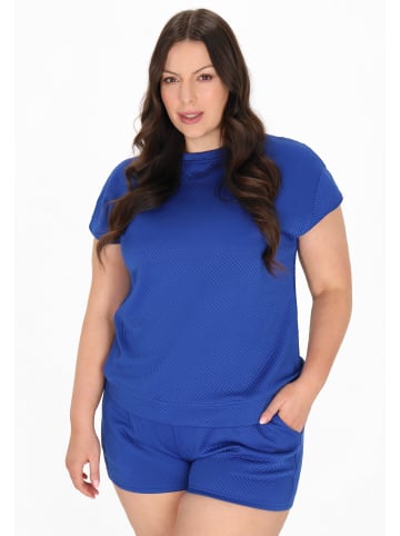 Usha Women Plus Size T-Shirt in dark blue