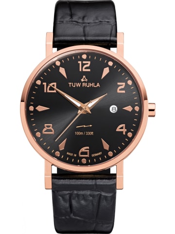TUW Ruhla Uhr in Schwarz