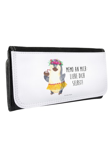 Mr. & Mrs. Panda Portemonnaie Pinguin Kokosnuss mit Spruch in Weiß