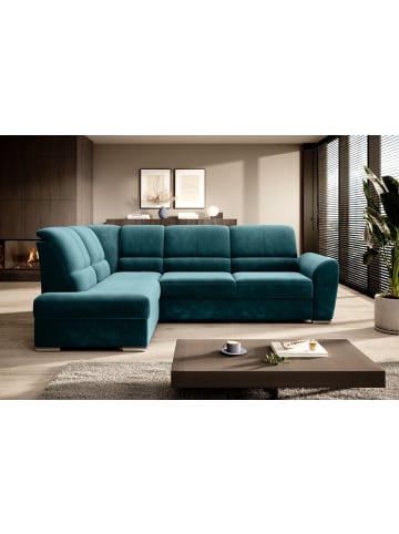 MF Design Silver Recamiere Links in Blautanne -  (L) 270 x (B) 270 x (H) 93 cm