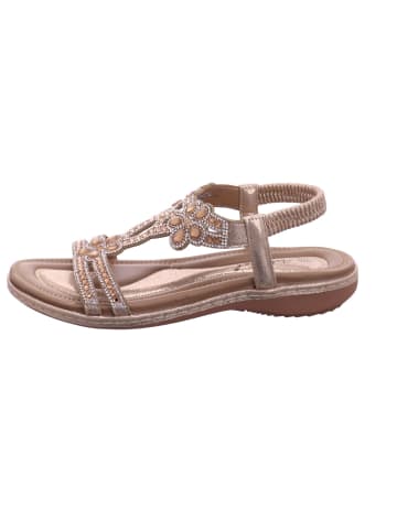 Esgano Damensandalette sportlich flach Da.-Sandalette in  Gold