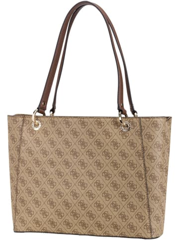 Guess Handtasche Noelle Noel Tote Logo in Latte Logo Brown