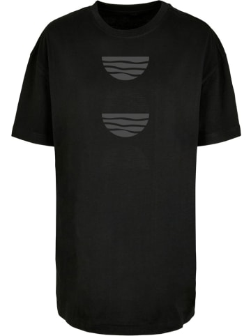 Merchcode Shirt "Ladies Abstract Waves T-Shirt" in Schwarz