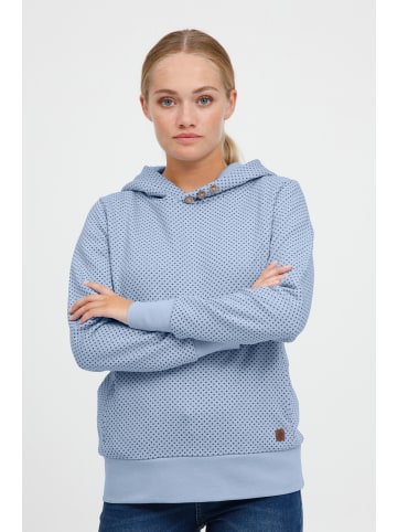 Oxmo Kapuzenpullover OXVera 21800017-ME Kapuzenpullover mit Print in Blau