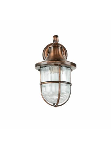 Licht-Erlebnisse Außen Wandlampe (B)14 x (H)27 cm in Kupfer Antik