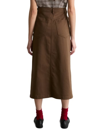 Marc O'Polo DENIM Wadenlanger Rock flared in Hazelnut Brown