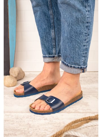 babunkers Pantoletten BARTON in blau