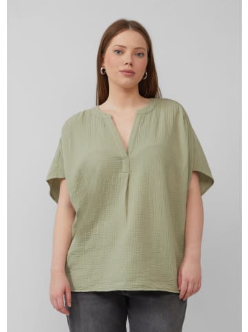 QS Bluse in 7297_helles olivgrün