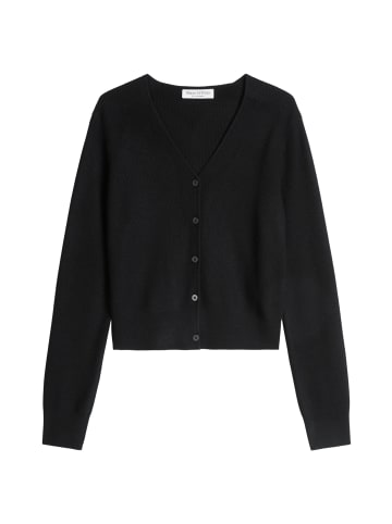 Marc O'Polo Cardigan slim cropped in Schwarz