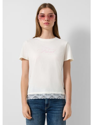 QS T-Shirt in 02D0_creme