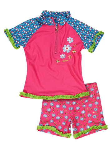 Playshoes UV-Schutz Bade-Set Blumen in Pink