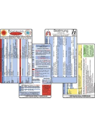 Verlag Hawelka Nonbook - COVID-19 Beatmungs-Karten, 2 Medizinische Taschen-Karten