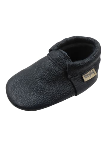 Yalion Baby Leder-Krabbelschuhe in Dunkelblau