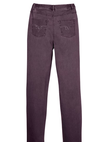 Sieh an! 5-Pocket-Jeans in aubergine