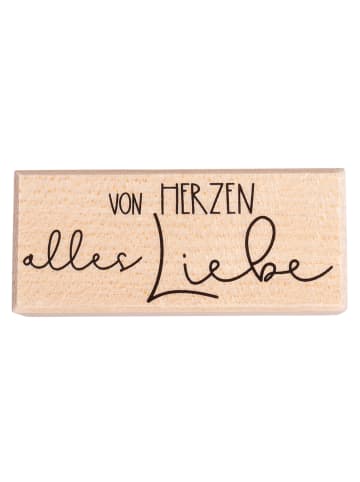 Rayher Stempel Von Herzen alles Liebe in bunt