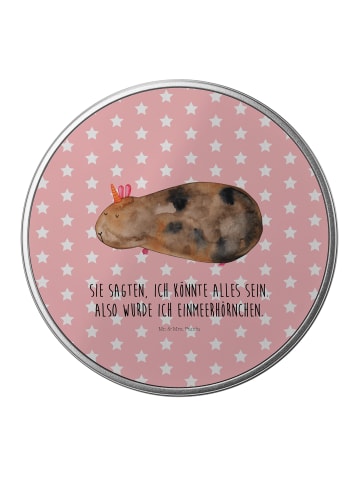 Mr. & Mrs. Panda Kaffeedose Einhorn Meerschweinchen mit Spruch in Rot Pastell