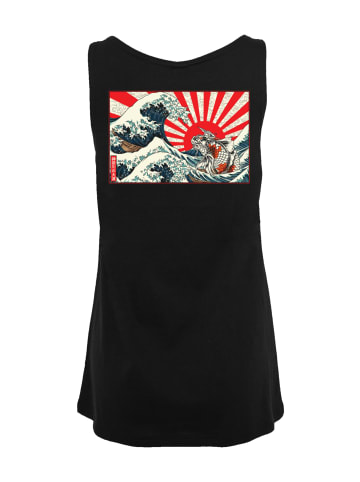 F4NT4STIC Ladies Tanktop Kanagawa Welle Japan in schwarz