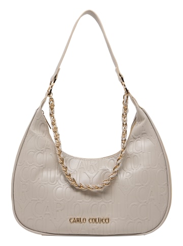 Carlo Colucci Schultertasche Dolzani in Grau