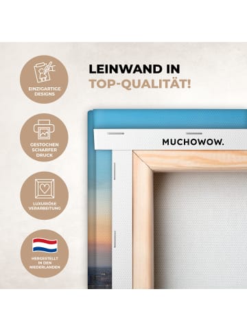 MuchoWow Leinwand bilder Erleuchtete Stadt (BxH)
