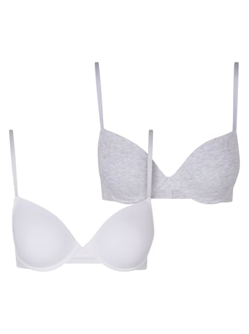 Urban Classics Urban Classics BHs in white+heathergrey