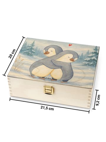 Mr. & Mrs. Panda Tee Box Pinguine Kuscheln Design ohne Spruch in Weiß