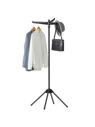 SONGMICS Wäscheständer Bunji in Schwarz - (B)65 x (H)150 x (T)65 cm