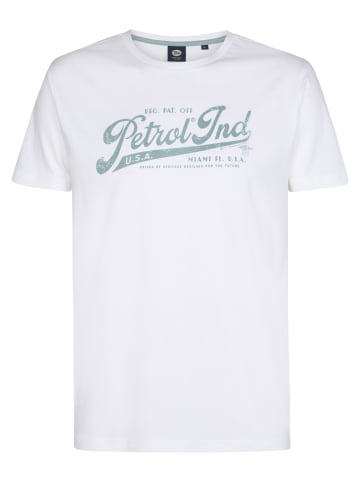 Petrol Industries T-Shirt mit Aufdruck Conchpark in Weiß
