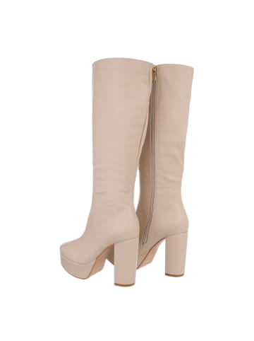 Ital-Design Stiefel in Beige