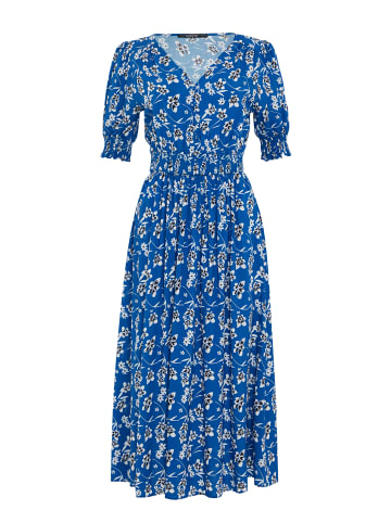 Threadbare Sommerkleid THB Prosecco Button in Blau