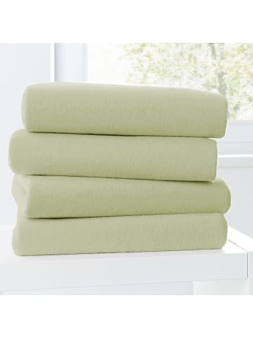 Primera Biber Spannbettlaken in eukalyptus