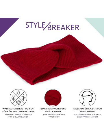 styleBREAKER Feinstrick Stirnband in Braun