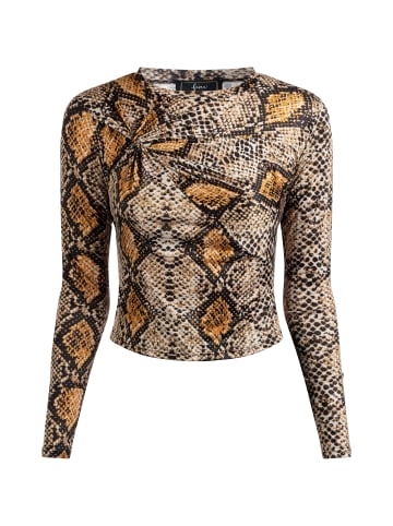 faina Damen Bluse in Schlange Kamel