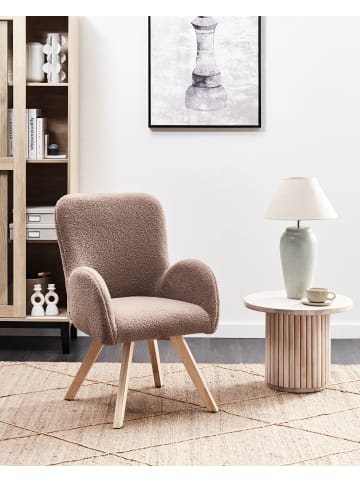 Beliani Sessel BJARN in Braun - (W) 60 x (H) 90 x (L) 55 cm