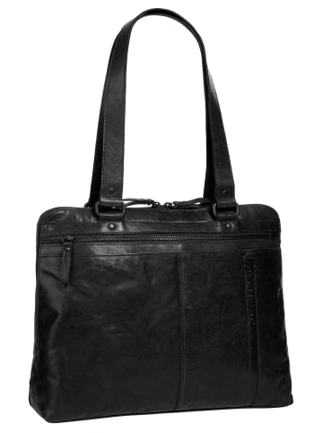 SPIKES & SPARROW Shopper LAPTOP SHOULDER BAG in schwarz