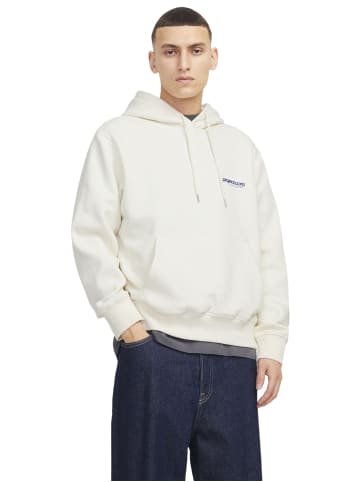 Jack & Jones Sweatshirt JCOUNION PRINT SWEAT HOOD in Beige