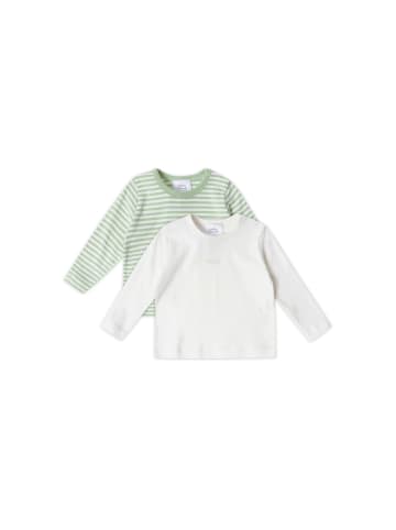 Stellou & friends Langarmshirt-Set 2er Pack in mint, weiß
