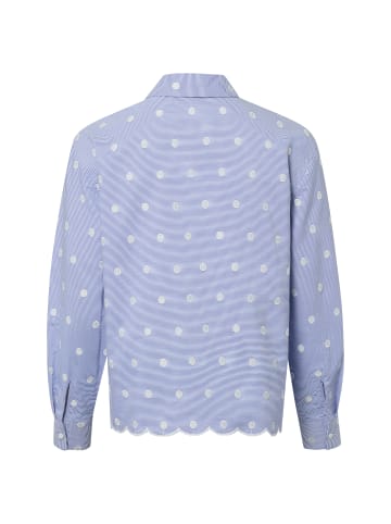 Zero  Bluse in indigo weiß