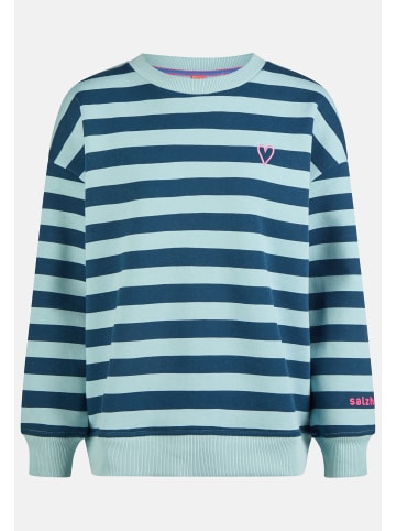 Salzhaut Sweatshirt für Damen in marineblau