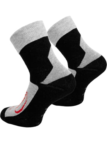 normani 4 Paar Homesocks mit Frotteesohle und ABS in Schwarz