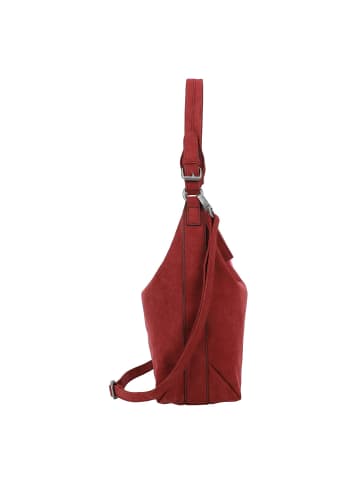 Fritzi aus Preußen Bitzi01 Suede Jacky Schultertasche 34 cm in ruby red