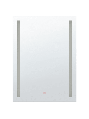 Beliani Badezimmerspiegel MARTINET in Silber - (W) 70 x (H) 90 x (L) 4 cm