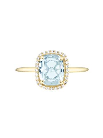 Luigi Merano Ring Mit Zirkonia in Hellblau