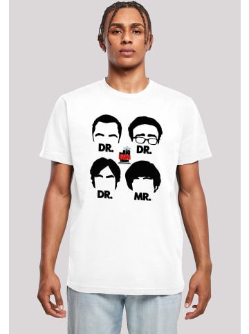 F4NT4STIC T-Shirt Big Bang Theory Doctors And Mr in weiß