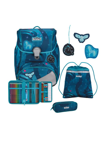 Scout Scout Alpha Schulranzen-Set 4 teilig Exklusiv LED Heaven