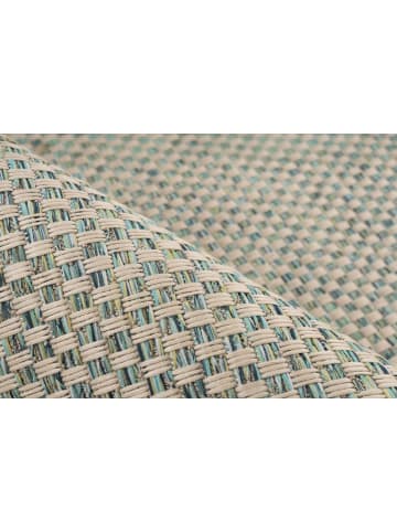 Kayoom Kayoom Neu 2026 Wohnzimmer Kurzflor Teppich Tribal 125 blaugrün in blaugrün