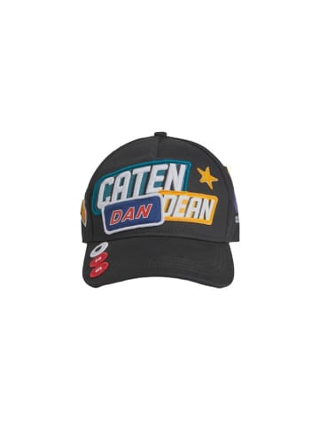 Dsquared2 Traveller Patch Cap Unisex schwarz bestickt