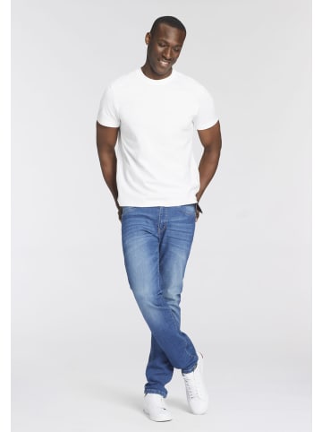 Man's World T-Shirt in weiss-jeansblau-schwarz