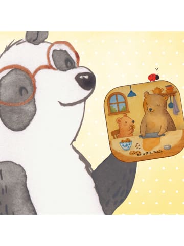 Mr. & Mrs. Panda Untersetzer für Gläser Oma Backen Design ohne S... in Weiß