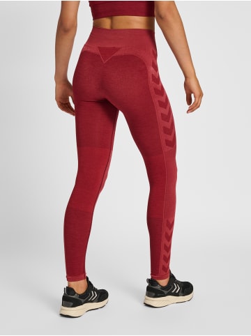 Hummel Leggings Hmlclea Multisport Damen in CABERNET/APPLE BUTTER MELANGE