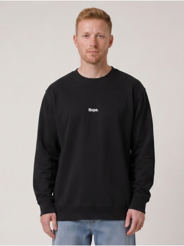wat? Apparel Sweatshirt Nope in Schwarz